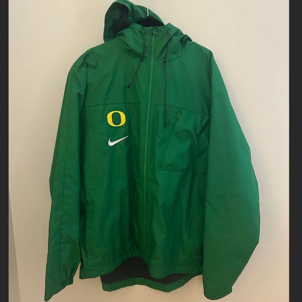 Men's Nike XL Oregon Duck Lined Rain Shell Jacket